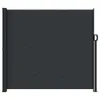 vidaXL Seitenmarkise Ausziehbar Schwarz 180x500 cm Produktbild-Vorschau 3