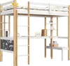 UnboxG Etagenbett Hochbett 90x200cm mit  Schreibtisch Produktbild-Vorschau 11