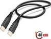 Swissten - Cabo Soft Silikon USB-C-USB-C (0,4 m-černý) Náhled obrázku produktu 5
