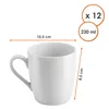 Kaffeebecher bauchig mit Henkel 230 ml aus Porzellan in Produktbild-Vorschau 2