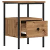 vidaXL Comodino rovere artigianale 34x36x50 cm Materiale a Anteprima dell’immagine prodotto 4