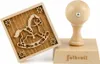 Folkroll Keksstempel Schaukelpferd, 55x55 mm, Anteprima dell’immagine prodotto 1