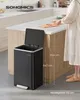Mülleimer 50 L, 15 Müllsäcke, Stahl, herausnehmbarer Produktbild-Vorschau 6