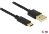 DELOCK Kabel USB 2.0 A > C 4.0m schwarz Produktbild-Vorschau 1