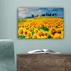 MuchoWow® - Leinwandbilder - Ölfarbe - Gemälde - Blumen - Produktbild-Vorschau 4