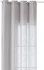 Gardine Ösen Grobfaser »Seoul« HxB 245x140 cm Grau Ösen Produktbild-Vorschau 2