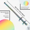 A decorative sword-like object with a holographic or iridescent finish, displayed with text overlays and graphic elements. Produktbild-Vorschau