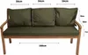 Cuscini per panchina da giardino Verde| Seduta 160x50x7 + Anteprima dell’immagine prodotto 3