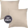 Traumschlaf Uni Mako-Satin Bettwäsche 2x Kissenbezug 80x80 Produktbild-Vorschau 2