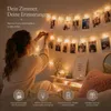 Foto LED Lichterkette Batteriebetrieben, mit Klammern, Produktbild-Vorschau 2