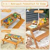 GOPLUS Kindersitzgruppe mit Sonnenschirm, 3 in 1 Kinder Produktbild-Vorschau 3