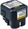 A black rechargeable battery with a label on top and side. Anteprima dell’immagine prodotto