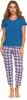 Zweiteiliges Pyjama-Set für Damen mit Spitzenbluse und Produktbild-Vorschau 6