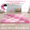 COSTWAY, alfombra de juego para bebés de 2 piezas, 144x144 Vista previa de la imagen del producto 4
