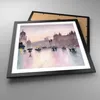 Gerahmtes Poster - Schwarzer Rahmen - Aquarell Stadt Produktbild-Vorschau 3