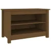 Schuhbank Honigbraun 70x38x45,5 cm Massivholz Kiefer Produktbild-Vorschau 1