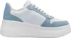 A single white and blue sneaker with a thick white sole is shown from the side against a white background. Produktbild-Vorschau