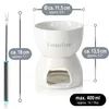 com-four® Premium Schokoladenfondue-Set - Keramikschale mit Produktbild-Vorschau 6