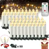 LZQ 50er Warmweiß Weinachten LED Kerzen Kabellose Produktbild-Vorschau 1