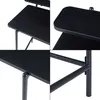 A collage of four close-up images showing details of a black desk. Náhľad obrázku produktu
