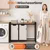 Roxlin Portabiancheria 3 Scomparti 120L – Cesto per Bucato Anteprima dell’immagine prodotto 6