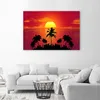 Leinwandbild sonnenuntergang und palmen 100x70 cm Feeby Produktbild-Vorschau 2