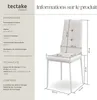 Lot de chaises avec strass - blanc, Lot de 6 Voir les images du produit 6