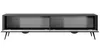 AX LIVING Meuble TV bas moderne noir mat Vespasia 200 2T – Voir les images du produit 4