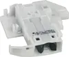 A white plastic dishwasher door lock mechanism. Produktbild-Vorschau