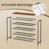 VASAGLE Schuhbank, Schuhaufbewahrung, Schuhregal, Produktbild-Vorschau 4