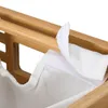 Kosz na bieliznę Relaxdays z pokrywą, 2 wyjmowane worki, Podgląd zdjęcia produktu 6