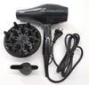 A black Philips hair dryer with accessories on a white background. Náhled obrázku produktu