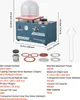 A vacuum casting machine with its accessories and detailed specifications laid out. Podgląd zdjęcia produktu