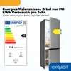 Zestaw chłodziarko-zamrażarkowy Exquisit 400 l No Frost | Podgląd zdjęcia produktu 3