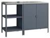 Outdoorset 'Bolognano' Standregal und Schrank Stahl Produktbild-Vorschau 2