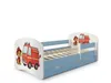 Blaues Kinderbett 140x70 komplett mit Rausfallschutz, Produktbild-Vorschau 1
