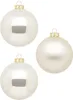 Weihnachtskugeln Glas 10cm 6 Stück - Champagner Produktbild-Vorschau 2