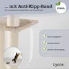 Katzenbaum Kratzbaum deckenhoch Sisal Plüsch beige Produktbild-Vorschau