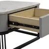 Couchtisch 60x60x42+50x50x34 cm Stapelbarer 2er-Set Produktbild-Vorschau 7
