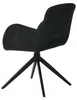 HowHomely THEO Chair Black Fabric - moderný dizajn, Náhľad obrázku produktu 10