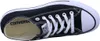 A top-down view of a black Converse All Star sneaker. Voir les images du produit