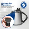 Close-up of a kitchen appliance part being held by a hand, with text overlays. Produktbild-Vorschau