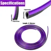 Bande décorative pour l'intérieur de voiture, violette, 5 m Voir les images du produit 2