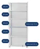 Mehrzweckschrank 75 cm breit mit Einlegeböden 75x35x184 cm Produktbild-Vorschau 7