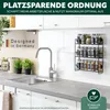 bremermann Gewürzregal zur Wandmontage, 3 Ebenen, schwarz, Produktbild-Vorschau 2