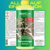 A bottle of ABACUS Steinreiniger Extrem with marketing text and images of dirty and clean stone surfaces. Produktbild-Vorschau