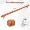 COSTWAY houten leuning, trapleuning, lengte 120 cm, leuning Productafbeelding-voorbeeld 3