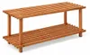 Klassisches Schuhregal - 2 Ebenen - Kiefernholz Produktbild-Vorschau 4