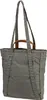 A grey tote bag with brown leather handles is shown against a white background. Anteprima dell’immagine prodotto