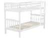 BELIANI Hochbett Weiß Kiefernholz 2 Lattenroste 90 x 200 cm Produktbild-Vorschau 5